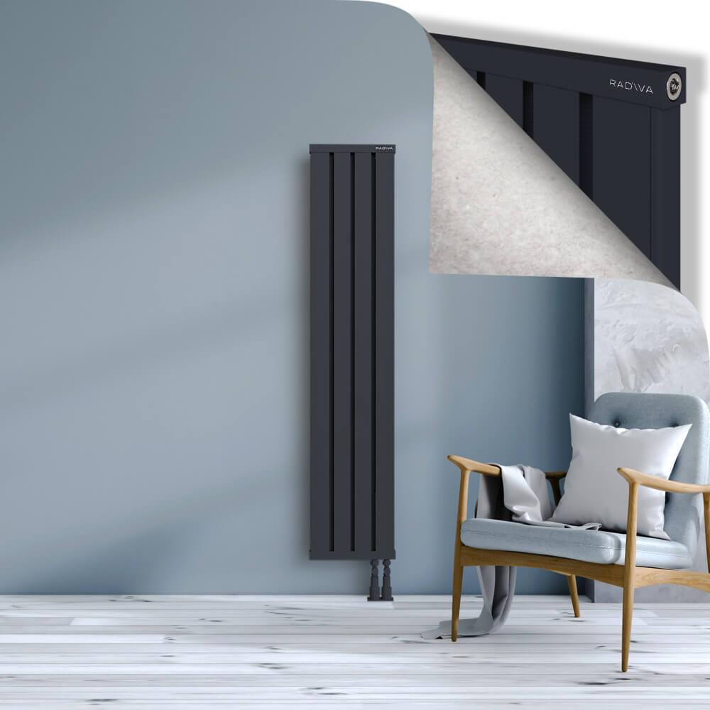 OBI Dekoratif Alüminyum Radyatör 1600x324 Koyu Antrasit