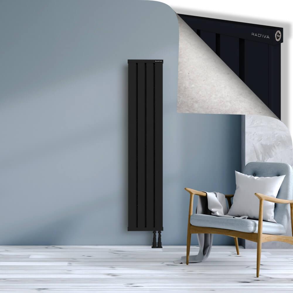 OBI Dekoratif Alüminyum Radyatör 1600x324 Siyah