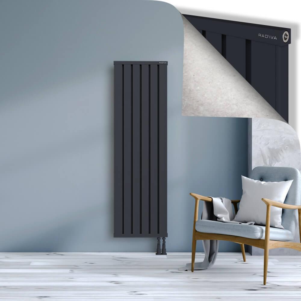 OBI Dekoratif Alüminyum Radyatör 1600x484 Koyu Antrasit