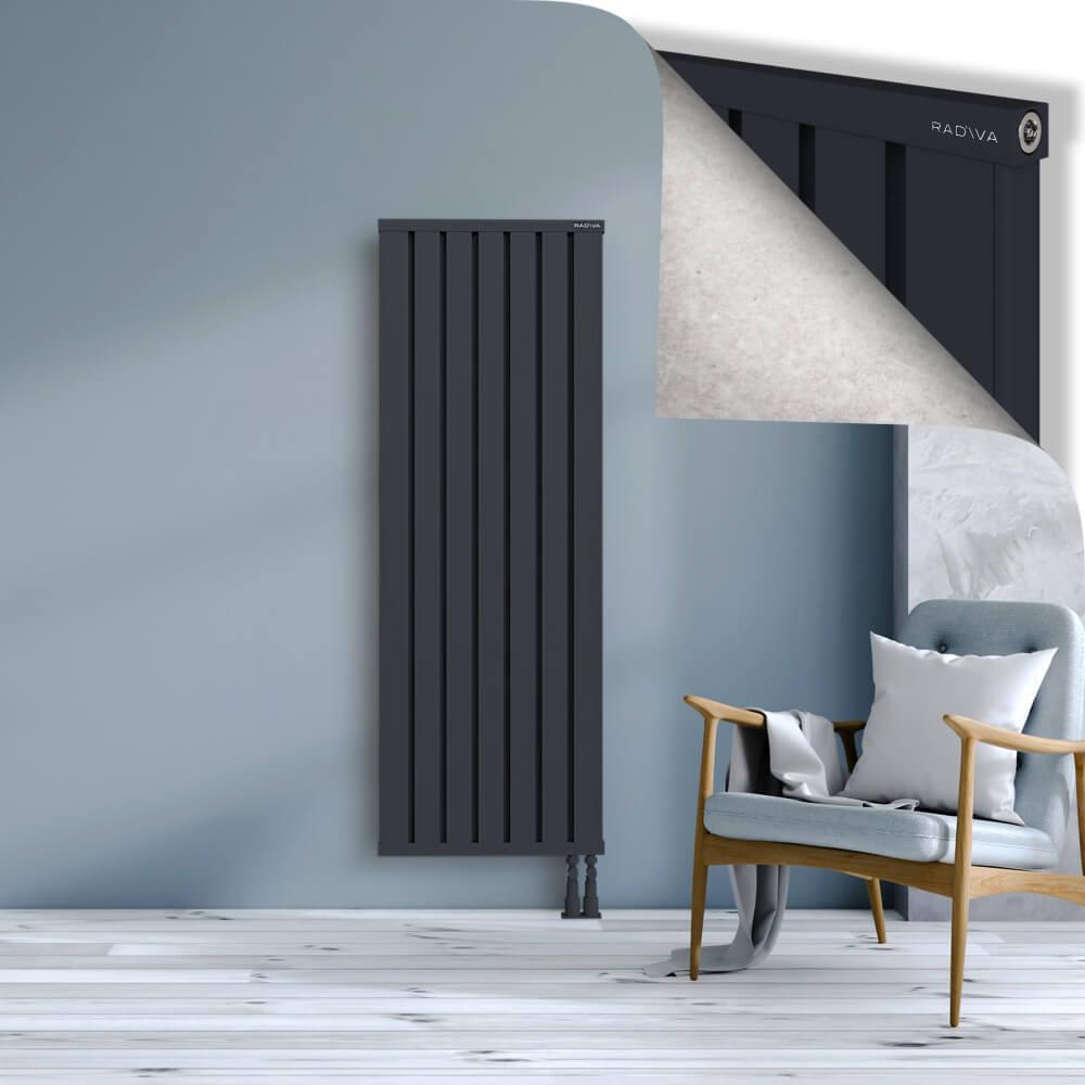 OBI Dekoratif Alüminyum Radyatör 1600x564 Koyu Antrasit