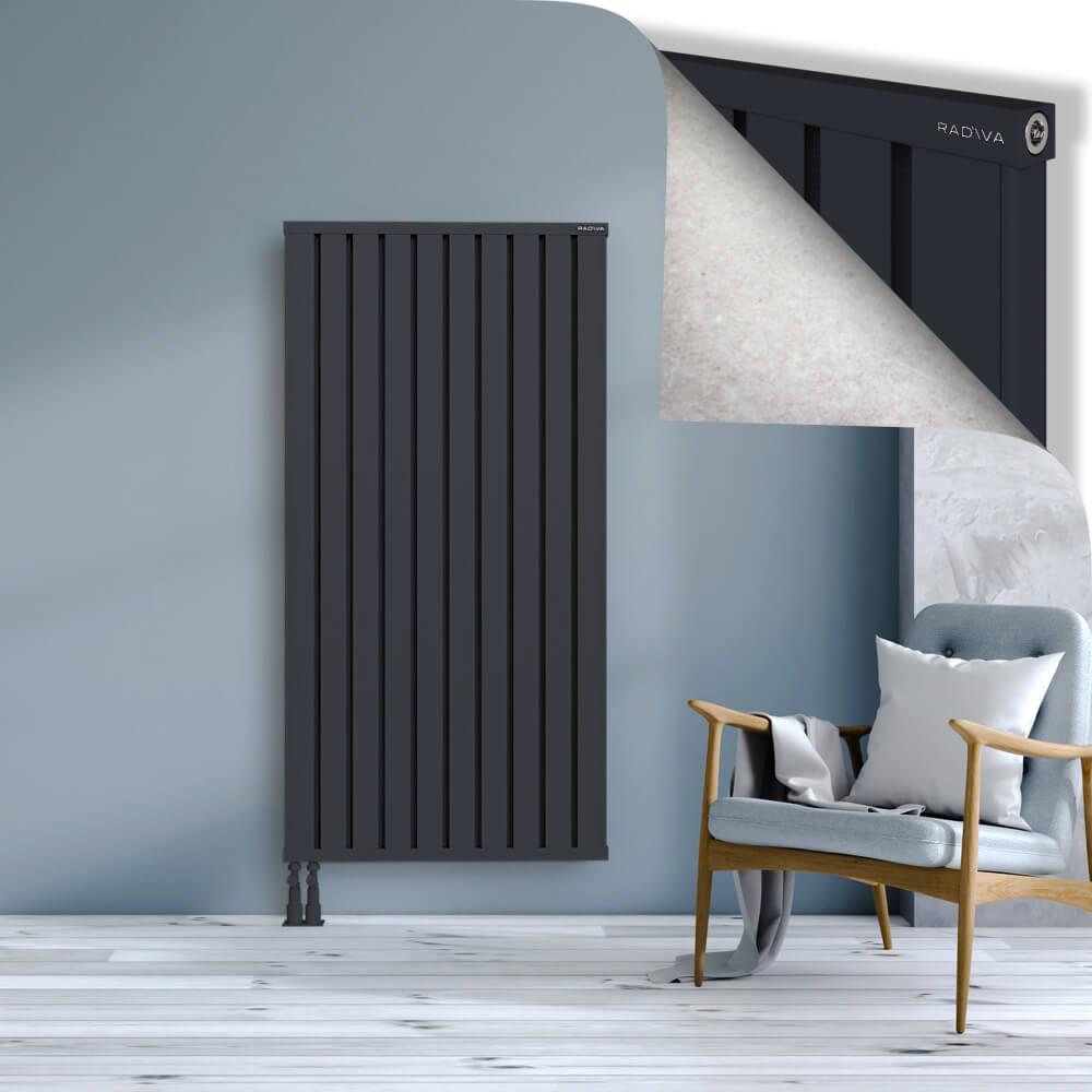 OBI Dekoratif Alüminyum Radyatör 1600x804 Koyu Antrasit