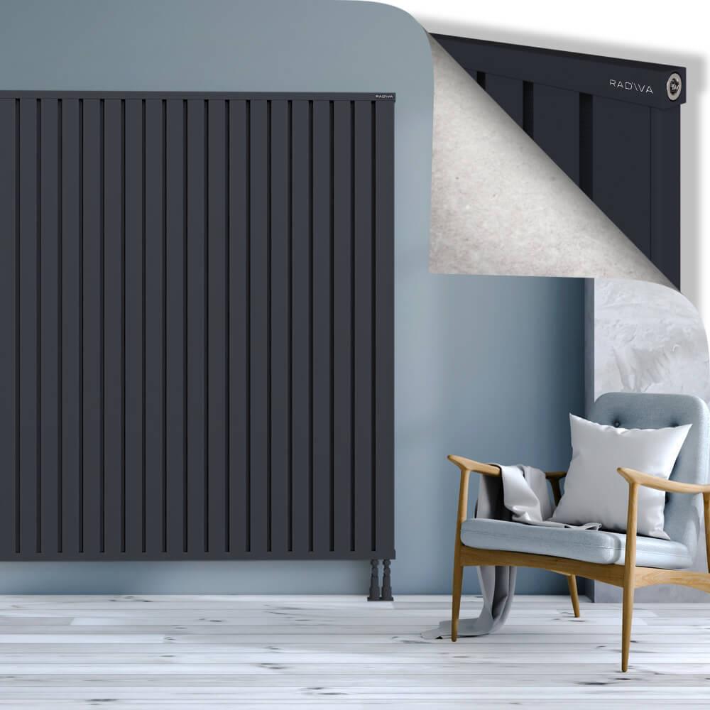OBI Dekoratif Alüminyum Radyatör 1800x2244 Koyu Antrasit