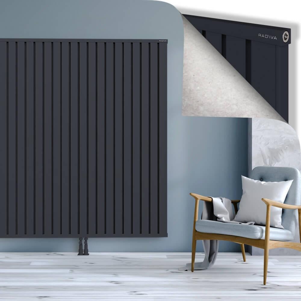 OBI Dekoratif Alüminyum Radyatör 1800x2484 Koyu Antrasit