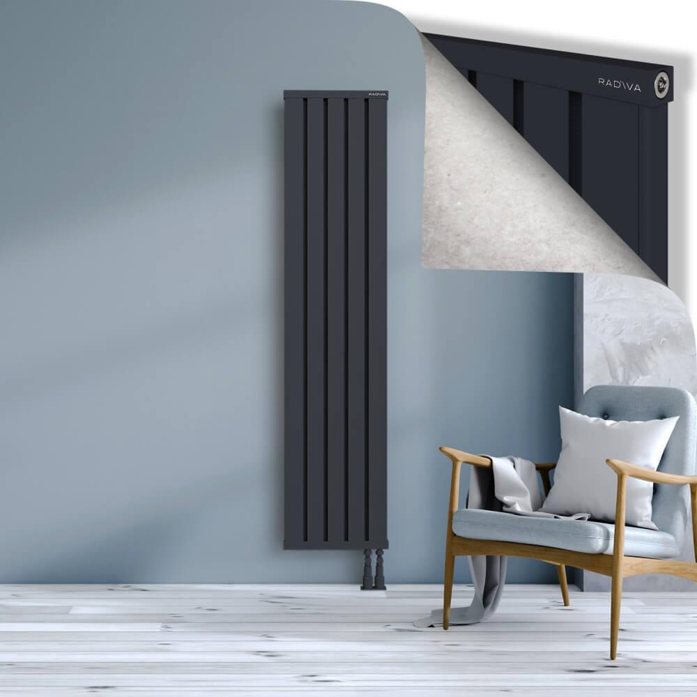 OBI Dekoratif Alüminyum Radyatör 1800x404 Koyu Antrasit