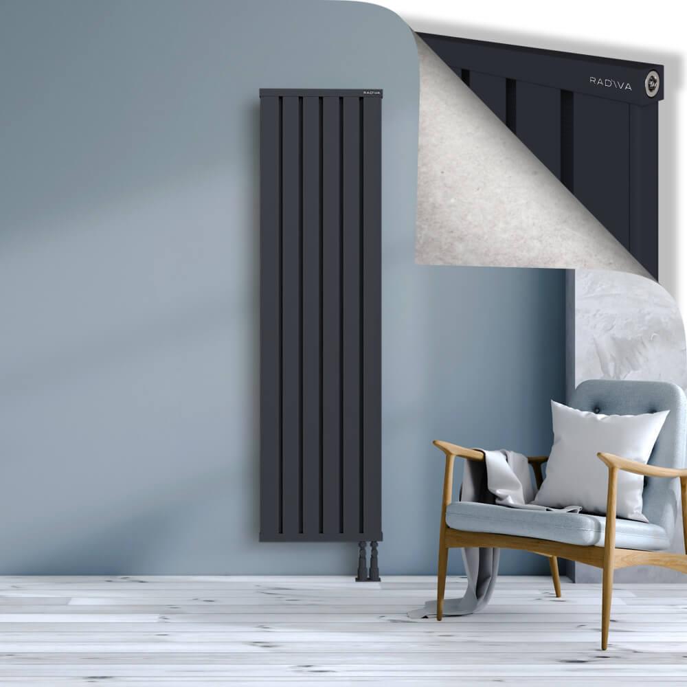 OBI Dekoratif Alüminyum Radyatör 1800x484 Koyu Antrasit