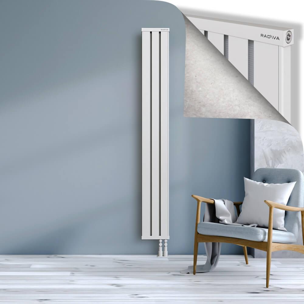OBI Dekoratif Alüminyum Radyatör 1900x244 Beyaz
