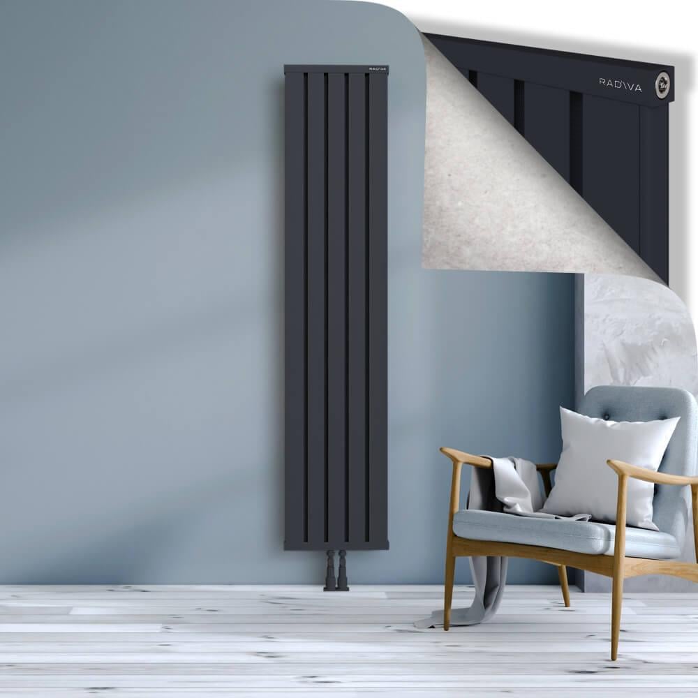 OBI Dekoratif Alüminyum Radyatör 1900x404 Koyu Antrasit