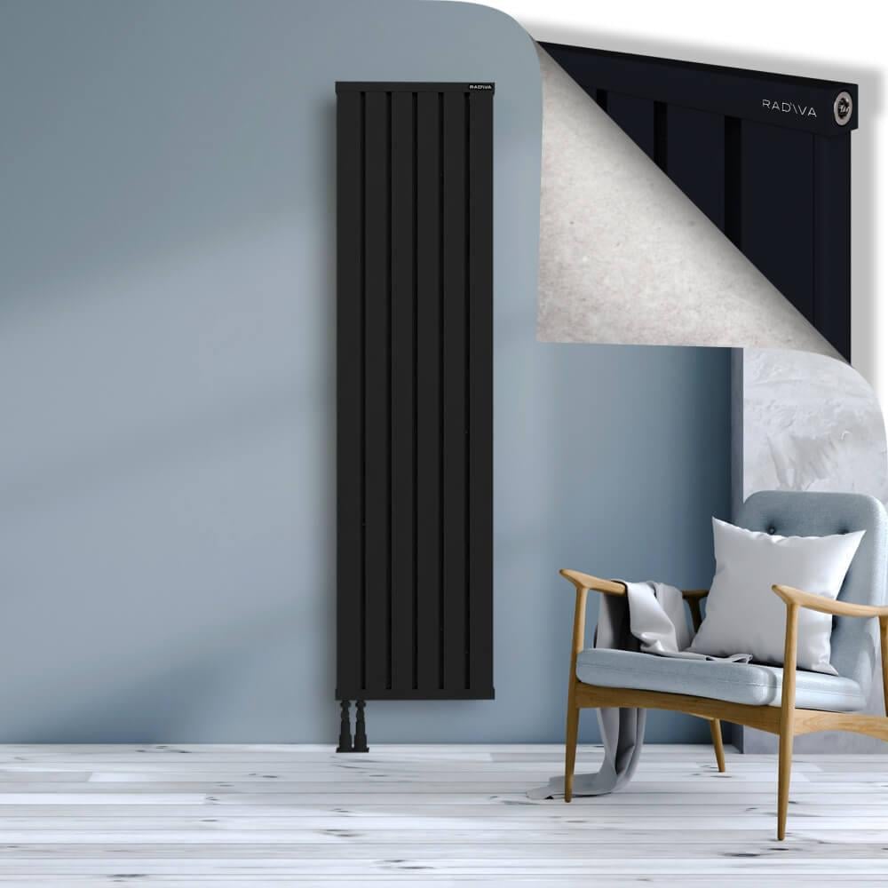 OBI Dekoratif Alüminyum Radyatör 1900x484 Siyah