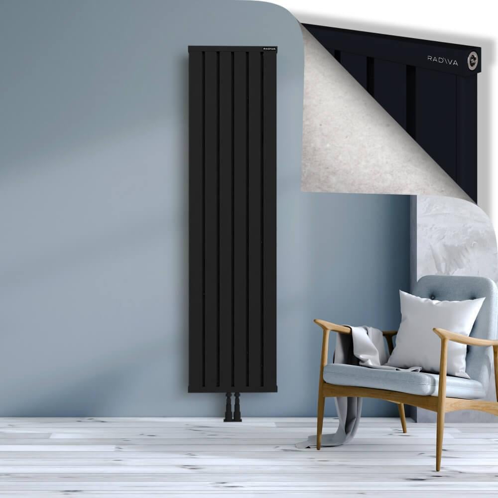 OBI Dekoratif Alüminyum Radyatör 1900x484 Siyah
