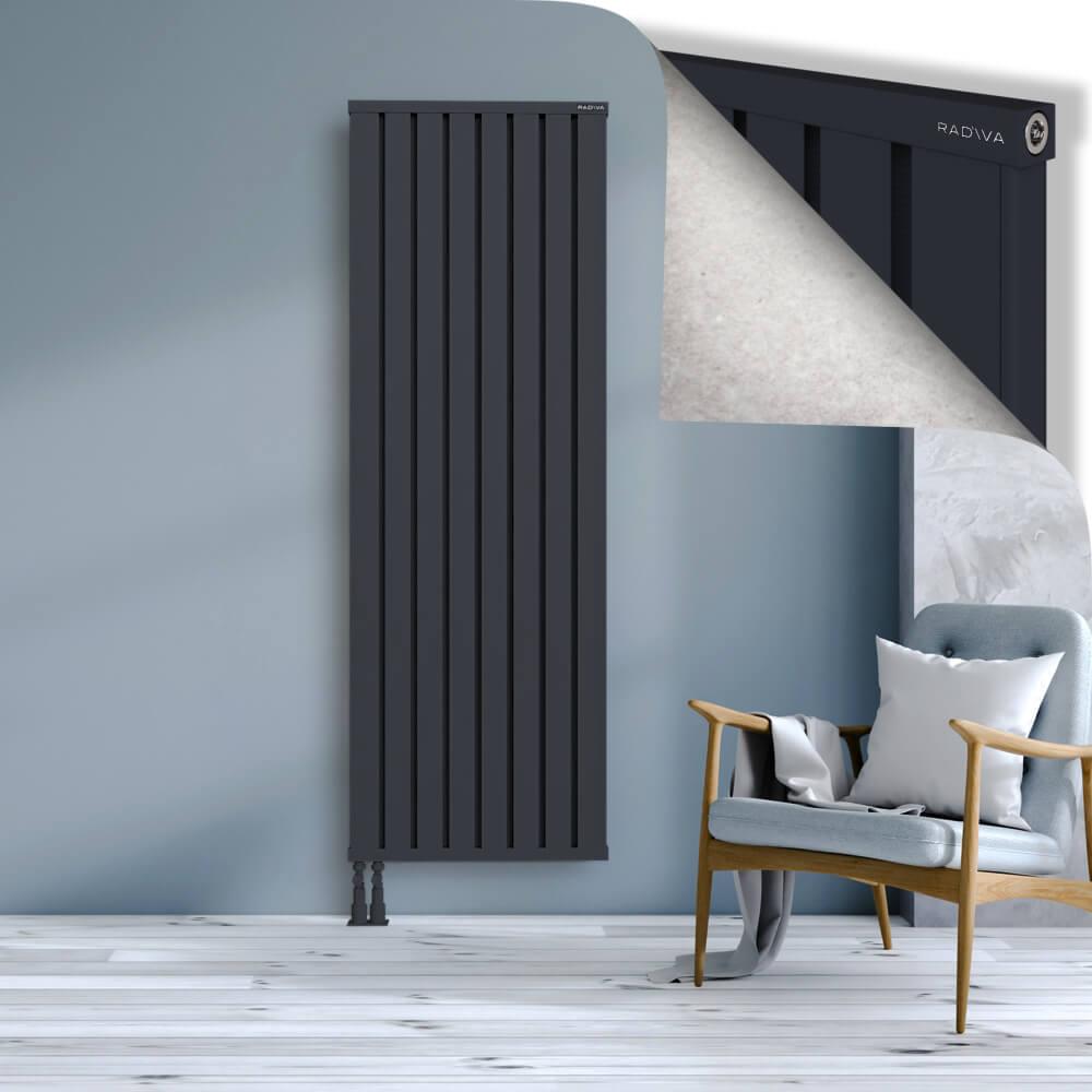 OBI Dekoratif Alüminyum Radyatör 1900x644 Koyu Antrasit
