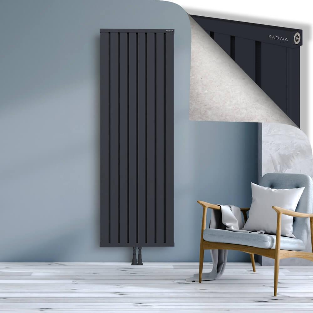 OBI Dekoratif Alüminyum Radyatör 1900x644 Koyu Antrasit