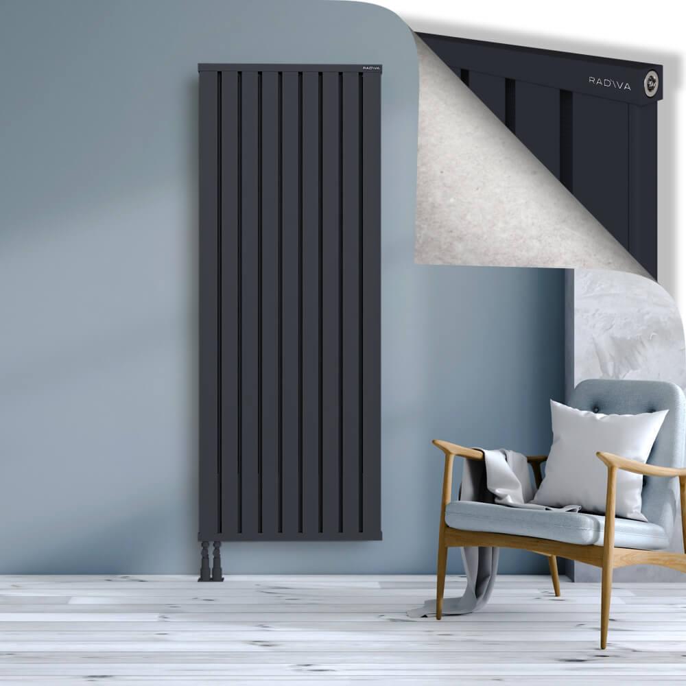 OBI Dekoratif Alüminyum Radyatör 1900x724 Koyu Antrasit