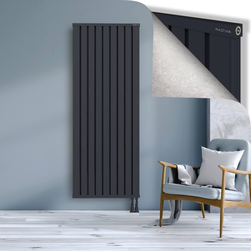 OBI Dekoratif Alüminyum Radyatör 1900x724 Koyu Antrasit