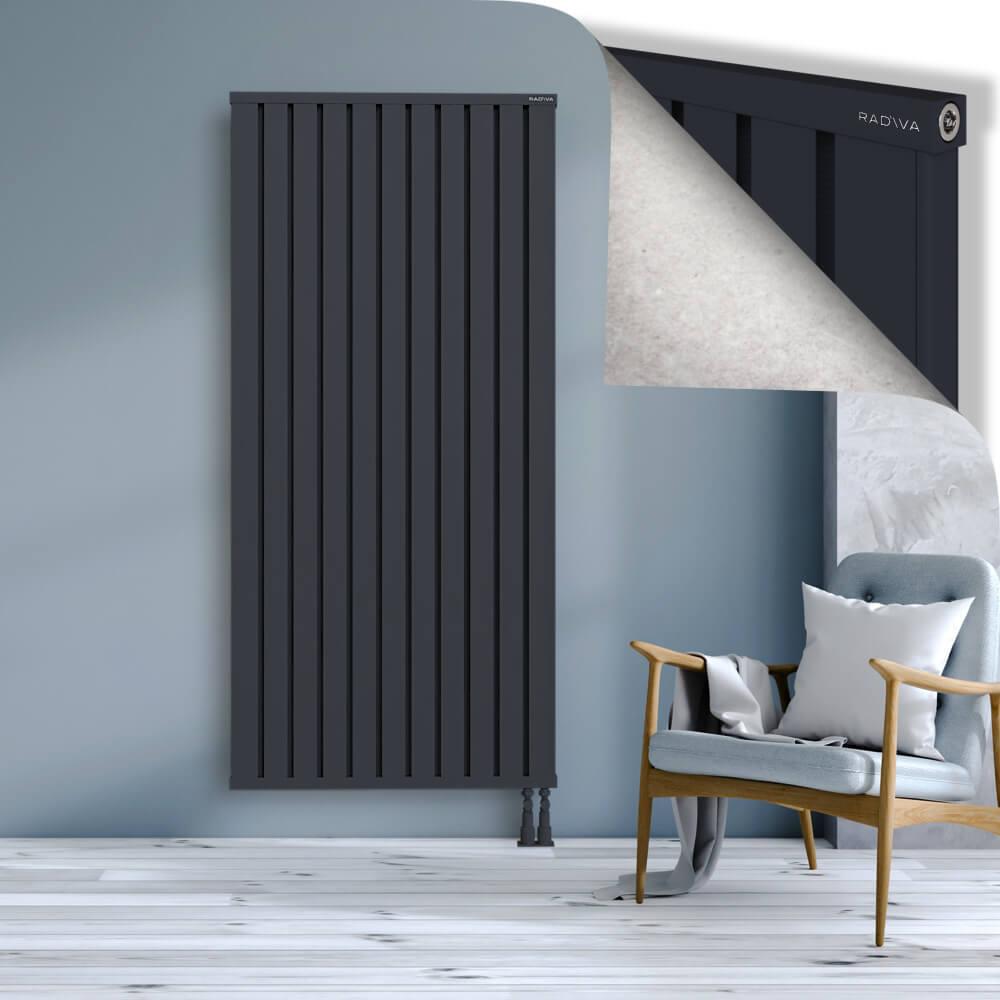 OBI Dekoratif Alüminyum Radyatör 1900x884 Koyu Antrasit