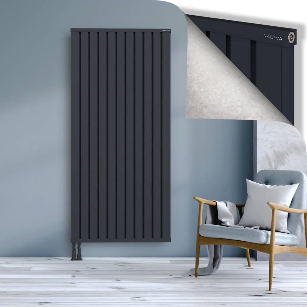 OBI Dekoratif Alüminyum Radyatör 1900x884 Koyu Antrasit