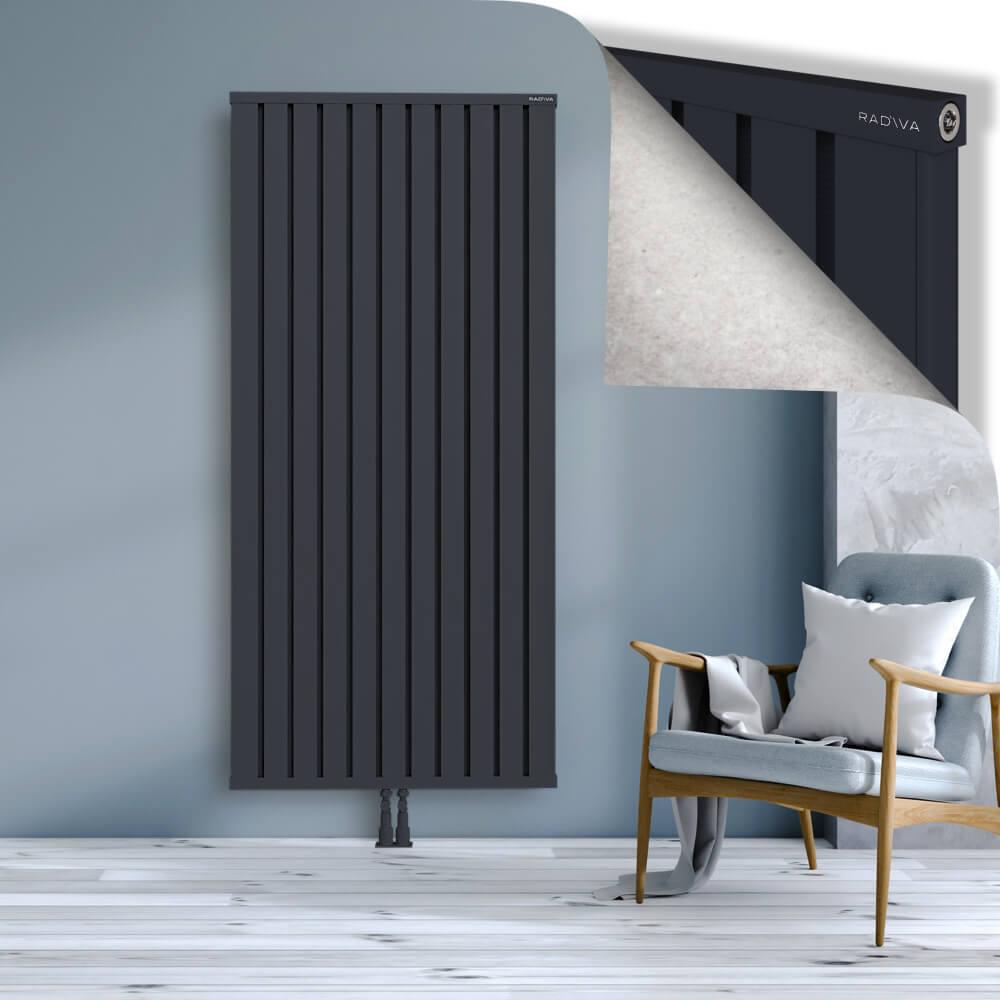 OBI Dekoratif Alüminyum Radyatör 1900x884 Koyu Antrasit