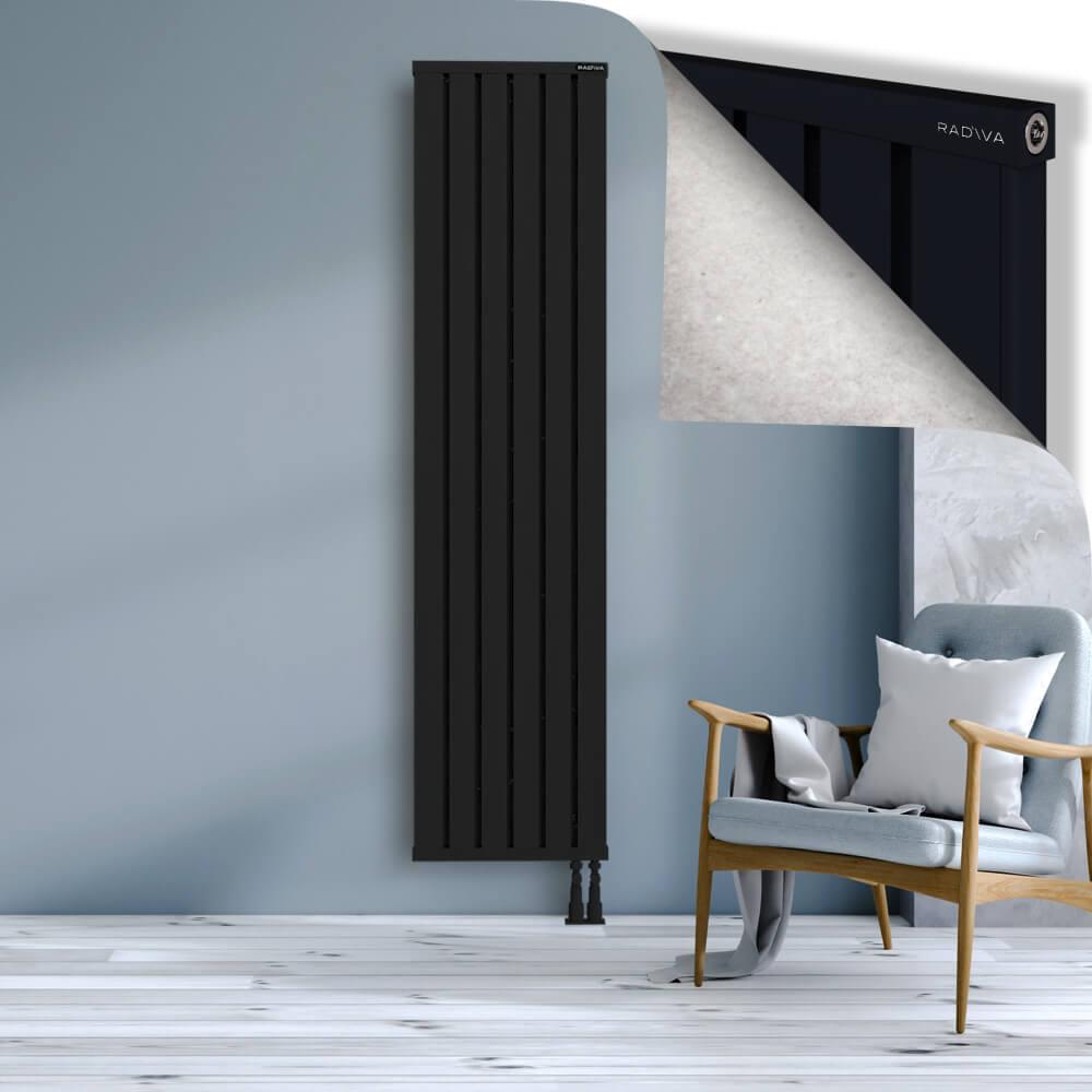 OBI Dekoratif Alüminyum Radyatör 2000x484 Siyah
