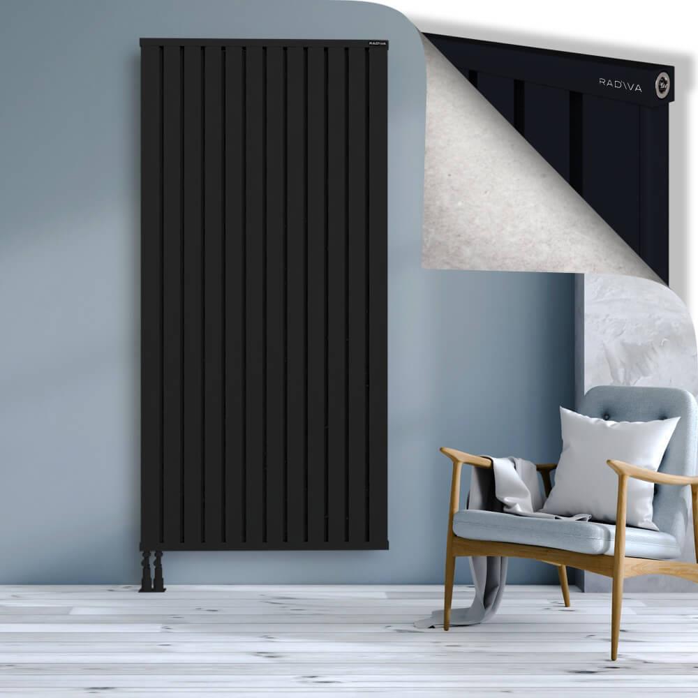 OBI Dekoratif Alüminyum Radyatör 2000x964 Siyah