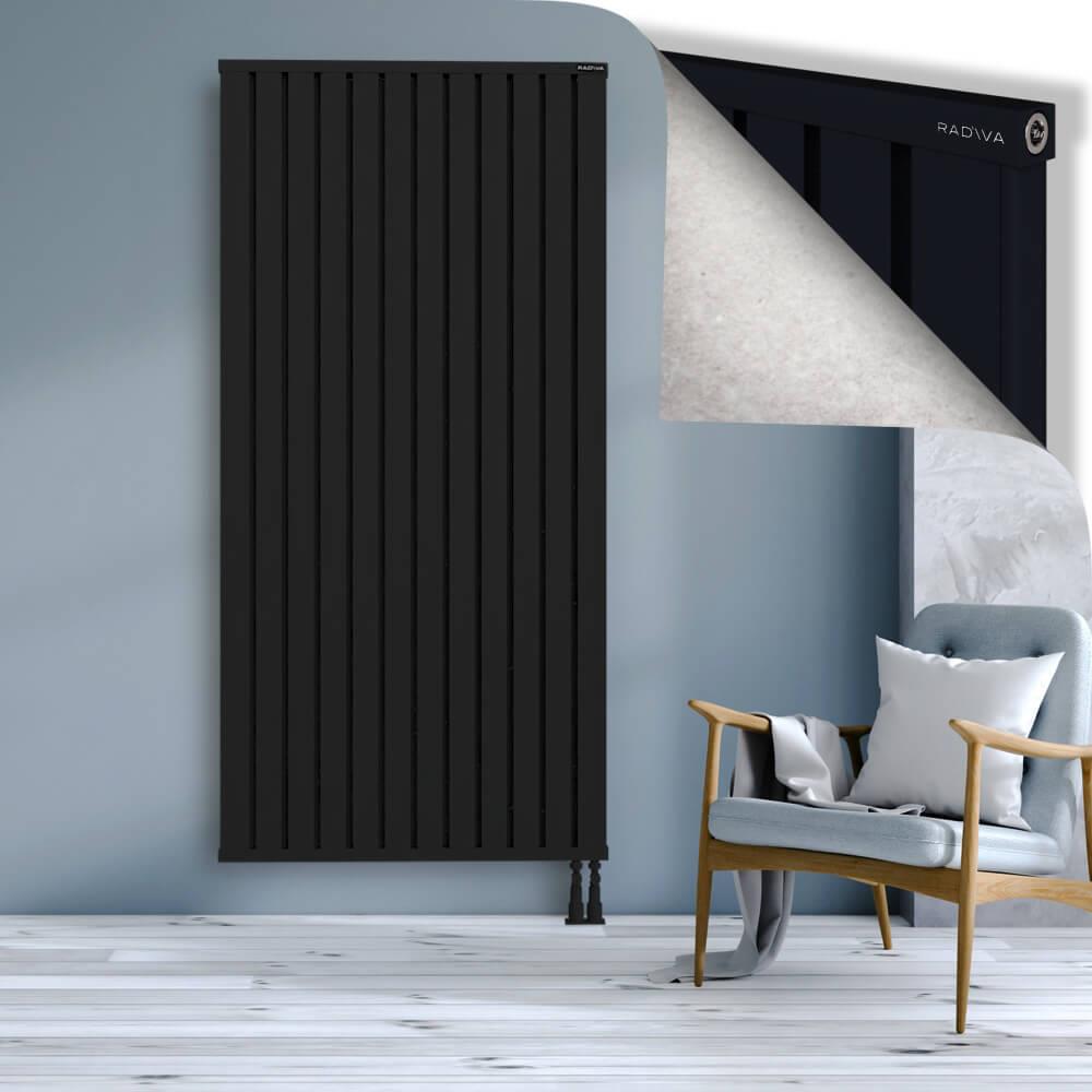 OBI Dekoratif Alüminyum Radyatör 2000x964 Siyah