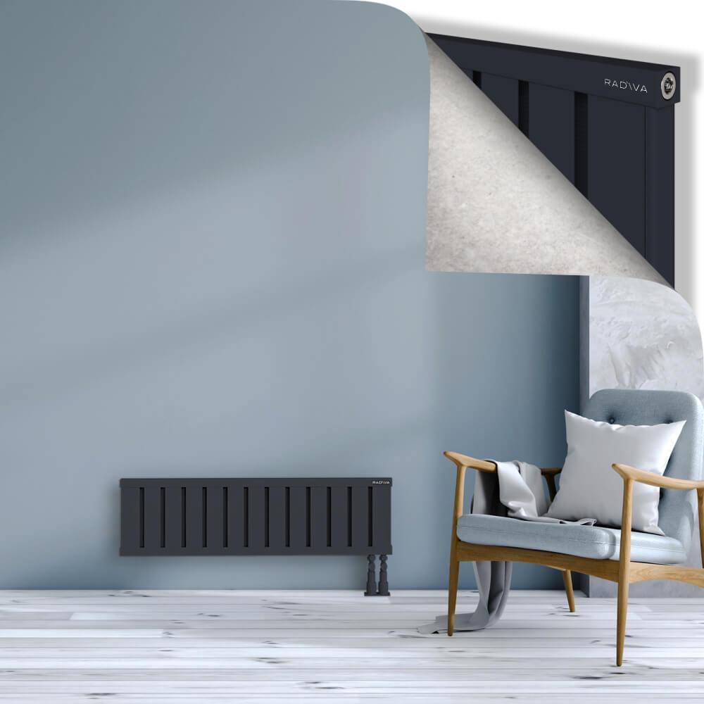 OBI Dekoratif Alüminyum Radyatör 300x1044 Koyu Antrasit