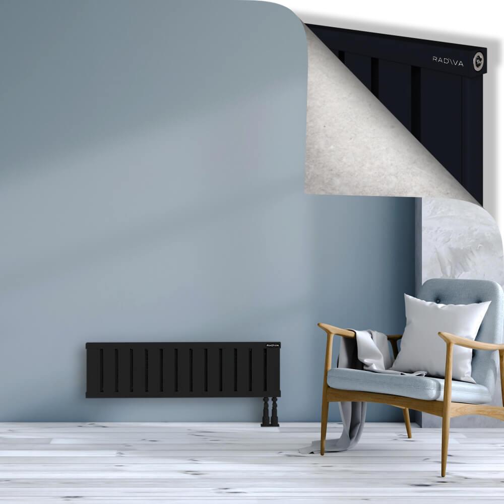 OBI Dekoratif Alüminyum Radyatör 300x1044 Siyah