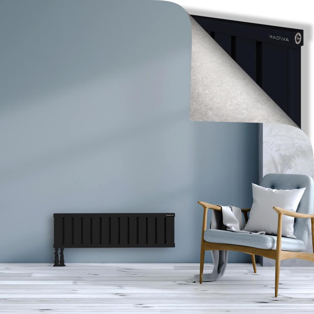 OBI Dekoratif Alüminyum Radyatör 300x1044 Siyah