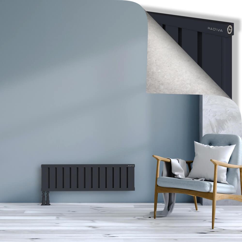 OBI Dekoratif Alüminyum Radyatör 300x1044 Koyu Antrasit