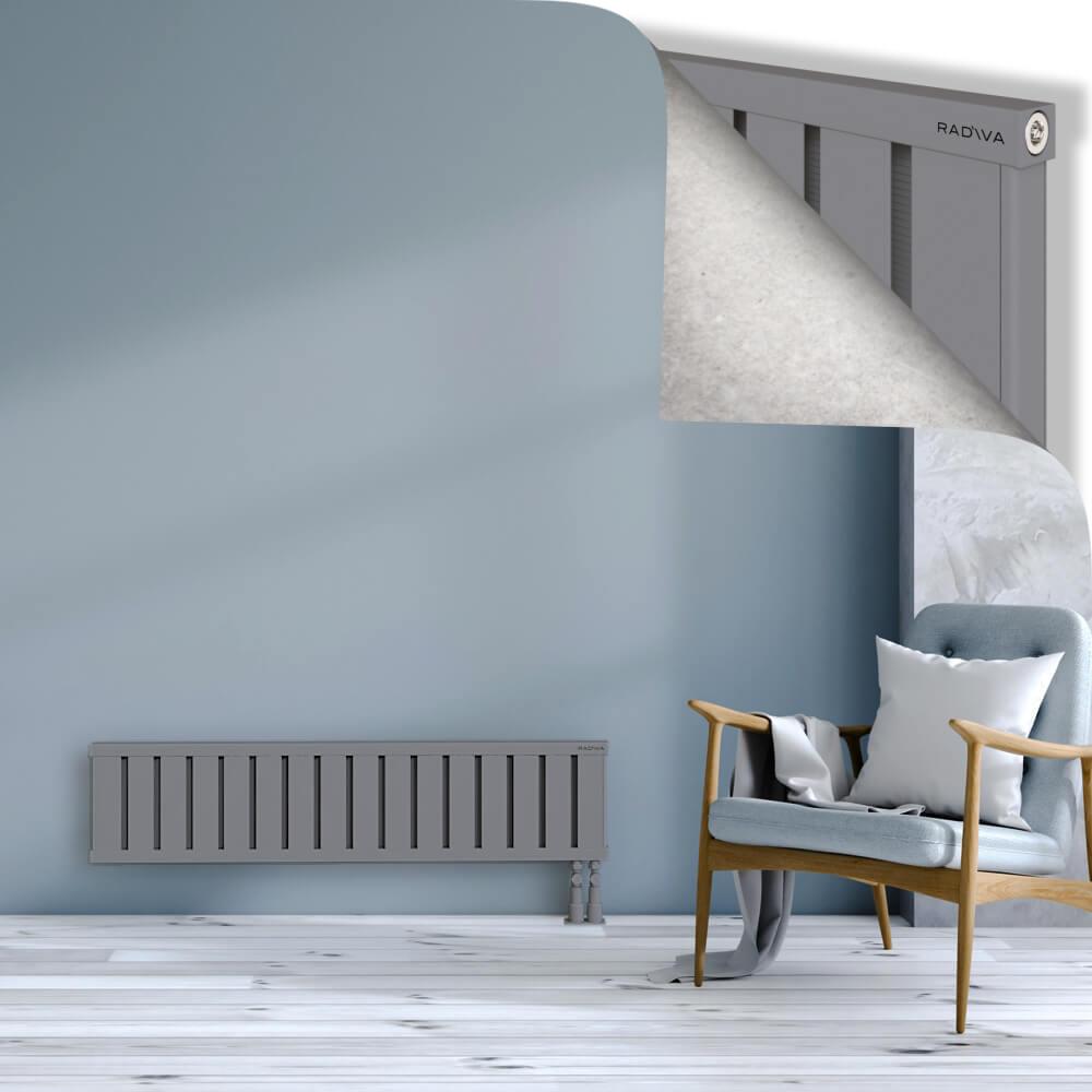 OBI Dekoratif Alüminyum Radyatör 300x1284 Gri