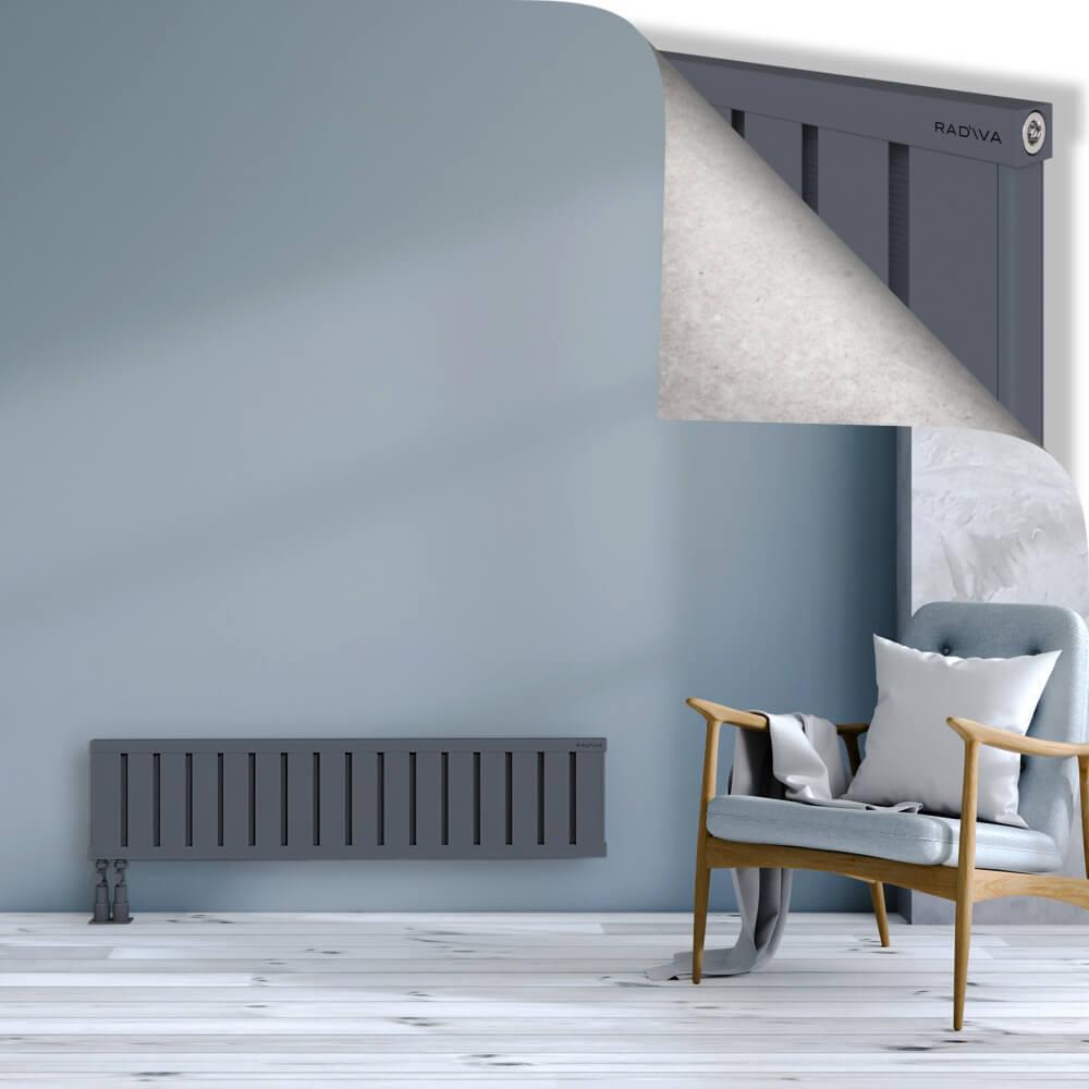 OBI Dekoratif Alüminyum Radyatör 300x1284 Antrasit