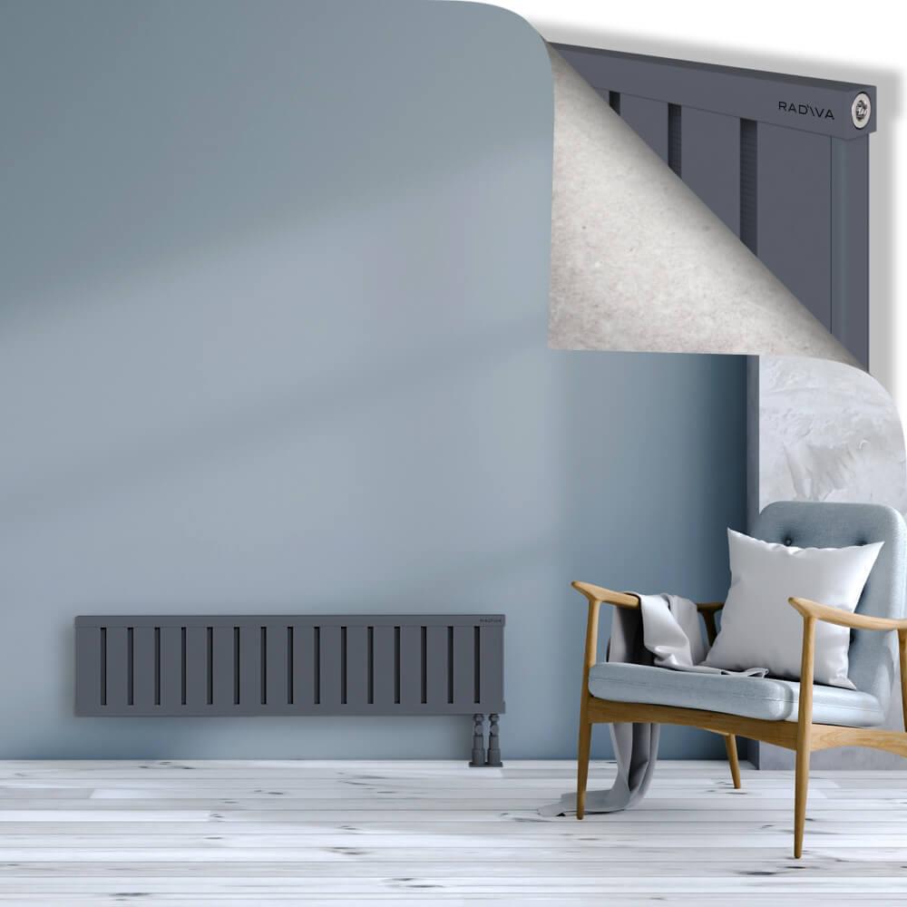OBI Dekoratif Alüminyum Radyatör 300x1284 Antrasit