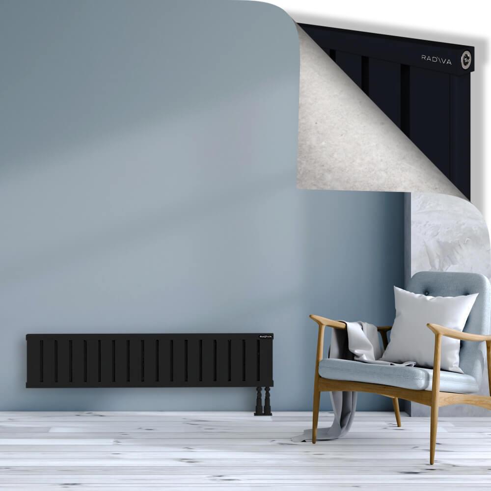 OBI Dekoratif Alüminyum Radyatör 300x1364 Siyah