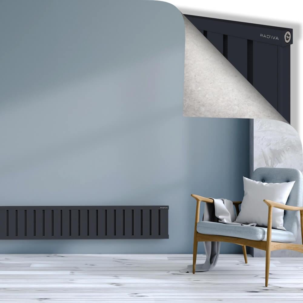 OBI Dekoratif Alüminyum Radyatör 300x2484 Koyu Antrasit
