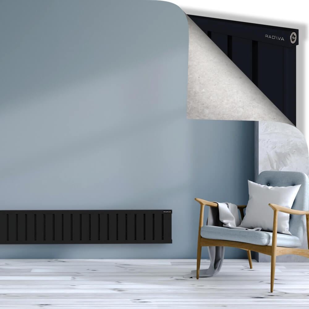 OBI Dekoratif Alüminyum Radyatör 300x2484 Siyah