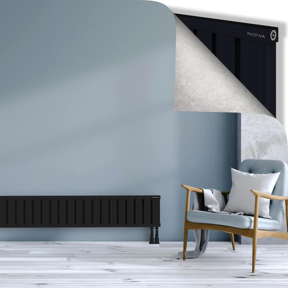 OBI Dekoratif Alüminyum Radyatör 300x2484 Siyah