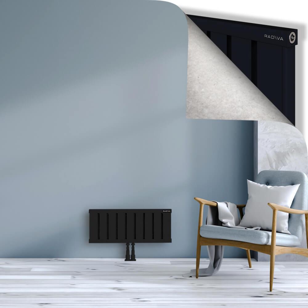 OBI Dekoratif Alüminyum Radyatör 300x724 Siyah