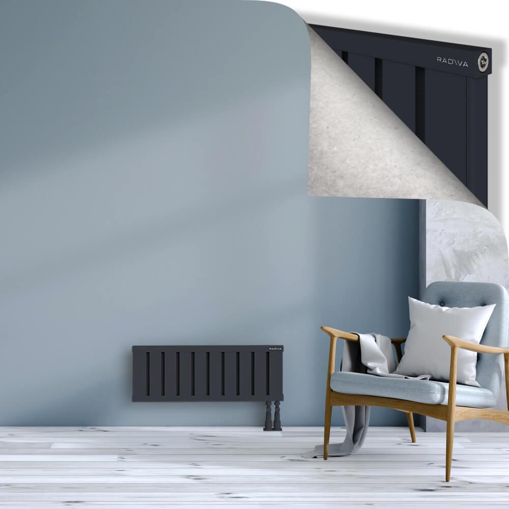 OBI Dekoratif Alüminyum Radyatör 300x804 Koyu Antrasit
