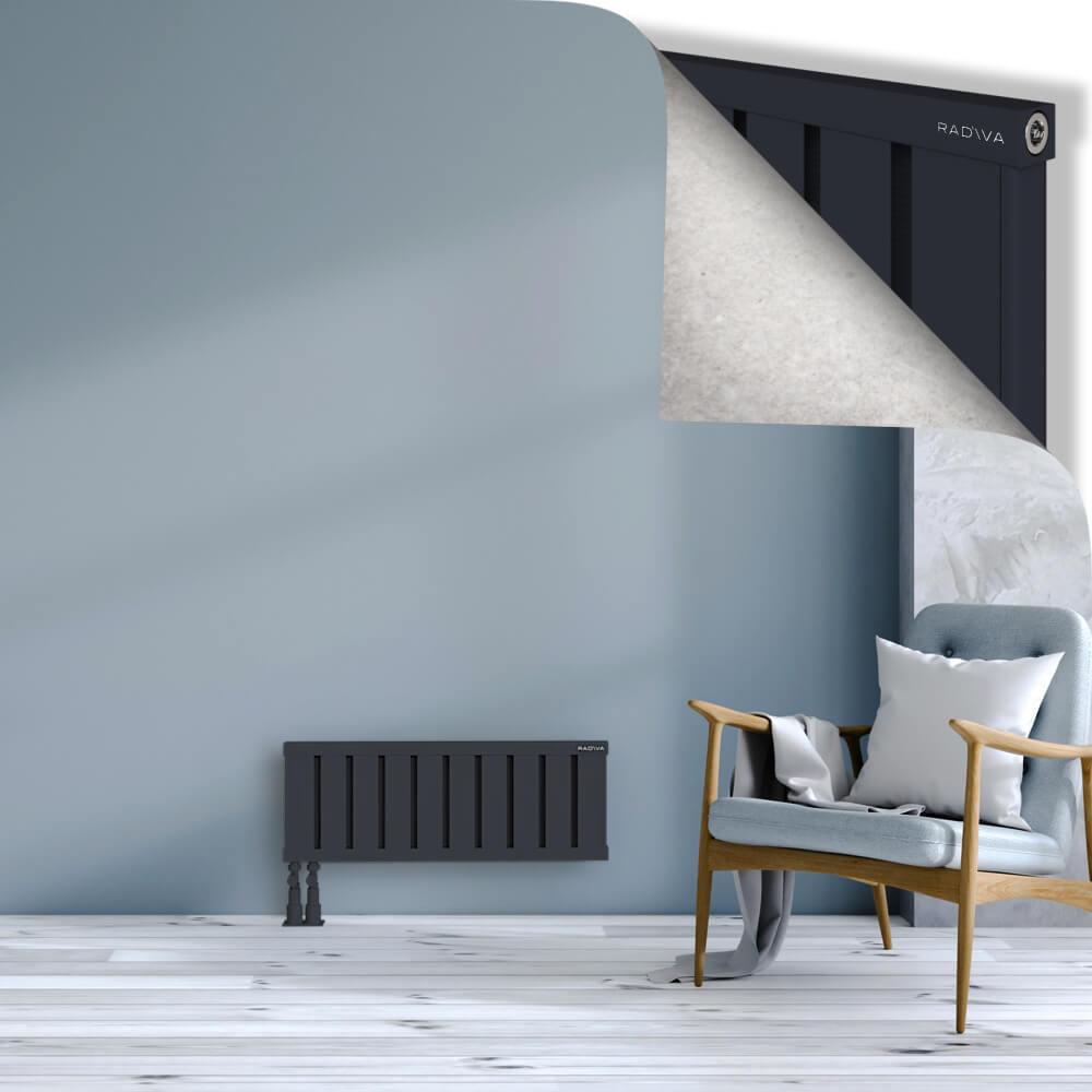 OBI Dekoratif Alüminyum Radyatör 300x804 Koyu Antrasit