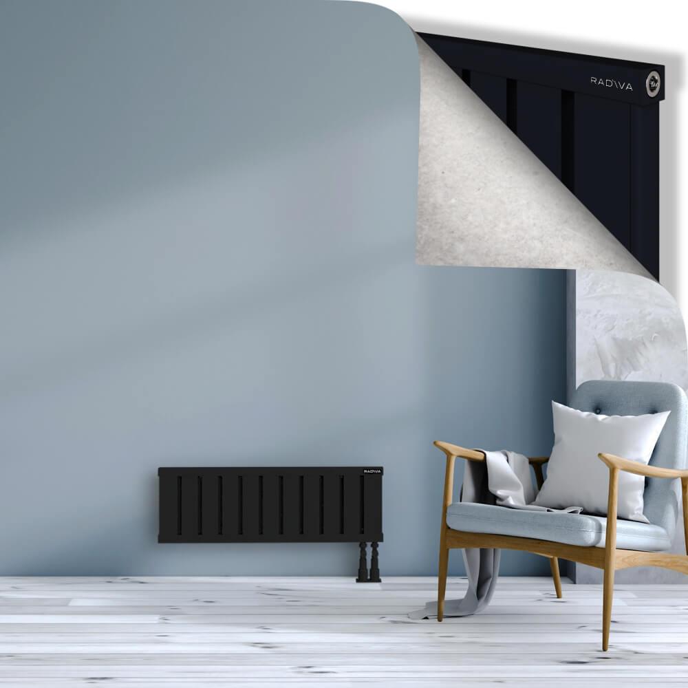 OBI Dekoratif Alüminyum Radyatör 300x884 Siyah