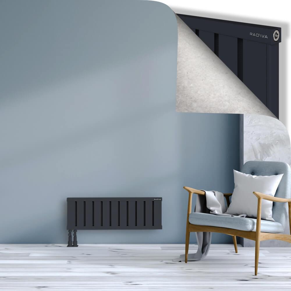 OBI Dekoratif Alüminyum Radyatör 300x884 Koyu Antrasit