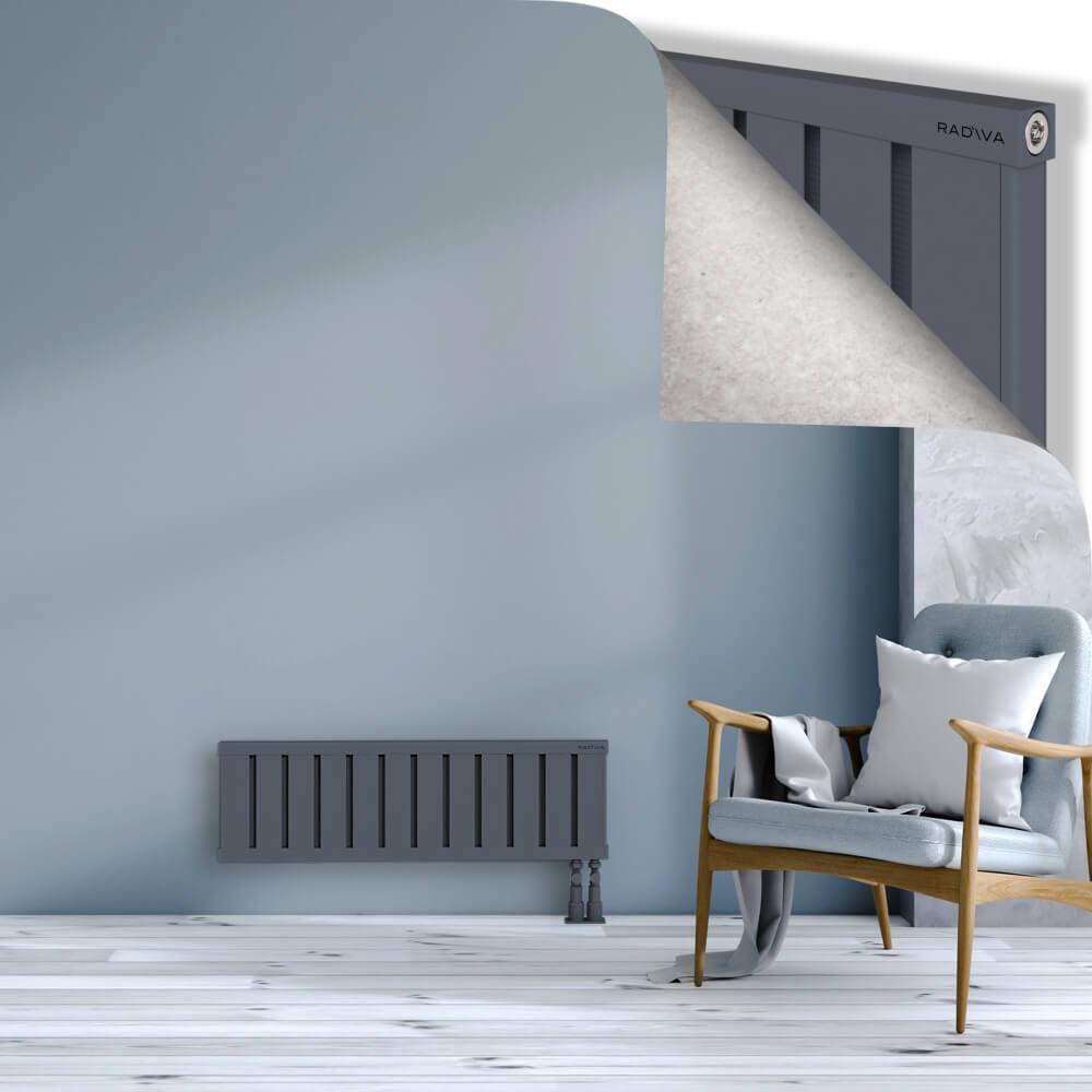 OBI Dekoratif Alüminyum Radyatör 300x964 Antrasit