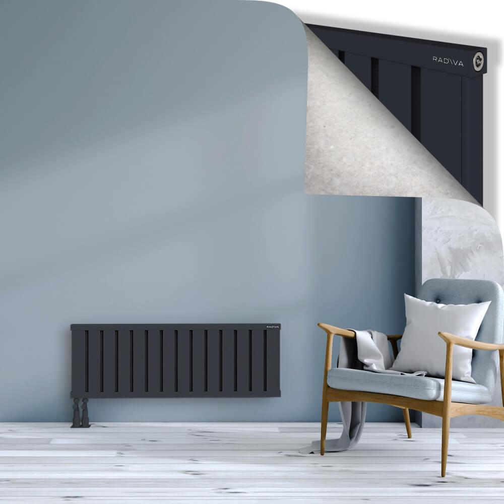 OBI Dekoratif Alüminyum Radyatör 400x1124 Koyu Antrasit