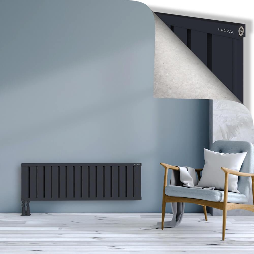 OBI Dekoratif Alüminyum Radyatör 400x1284 Koyu Antrasit