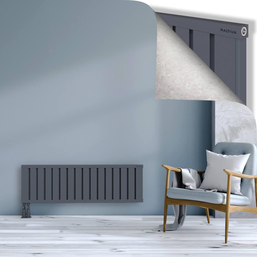 OBI Dekoratif Alüminyum Radyatör 400x1284 Antrasit
