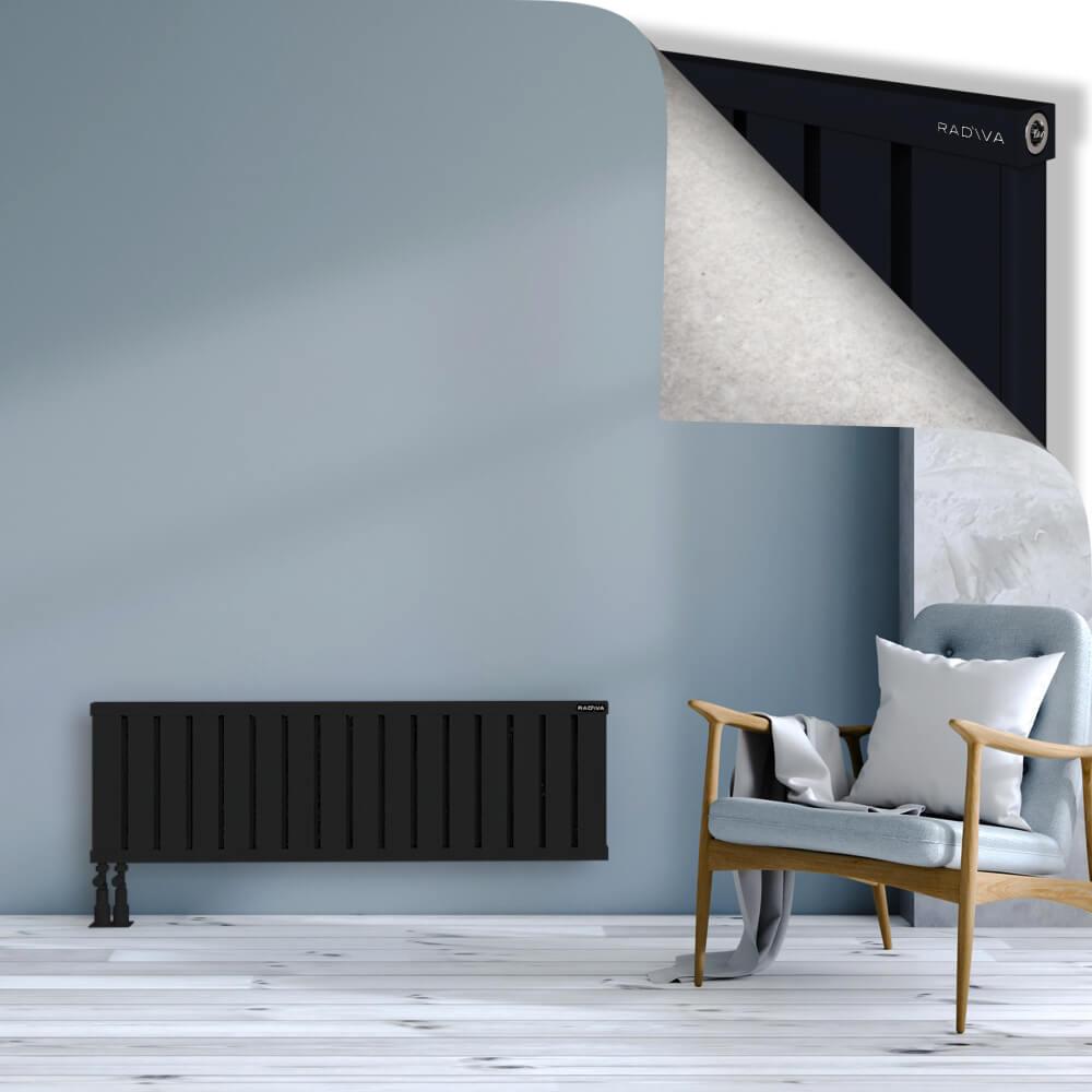 OBI Dekoratif Alüminyum Radyatör 400x1284 Siyah