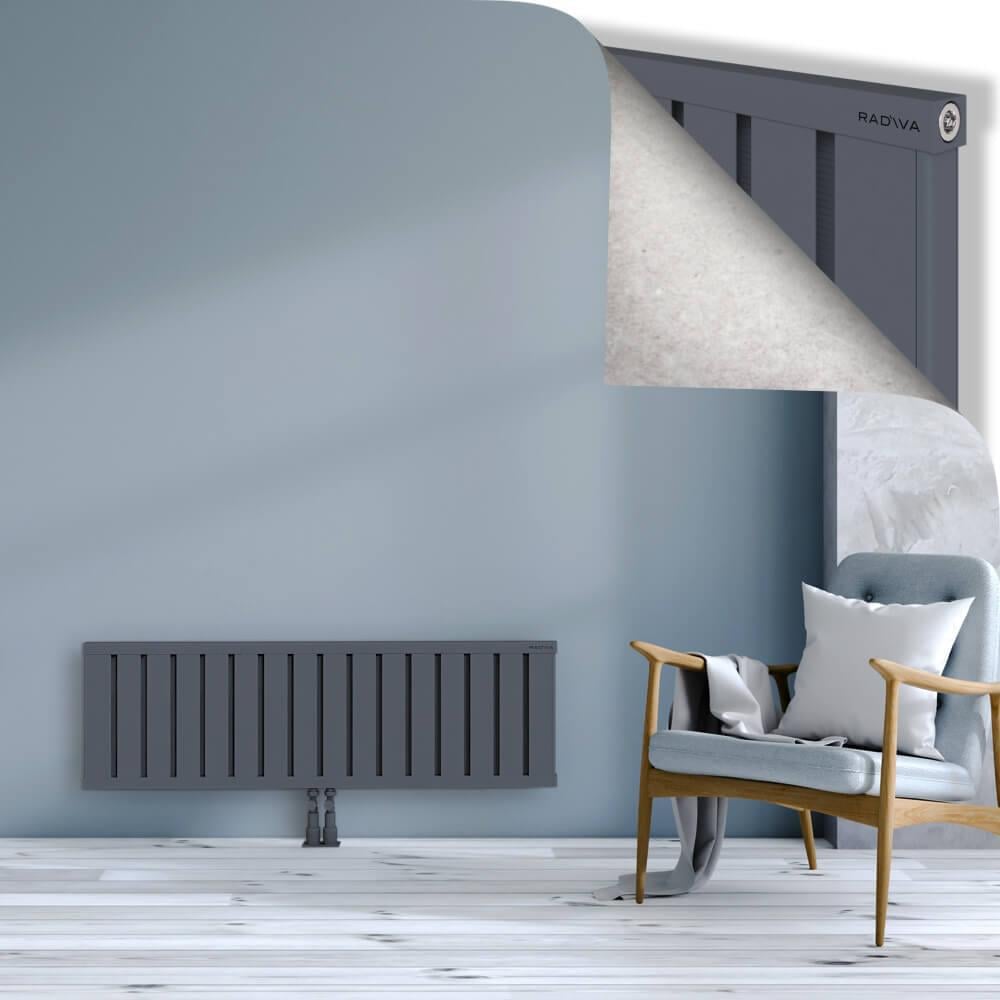 OBI Dekoratif Alüminyum Radyatör 400x1284 Antrasit