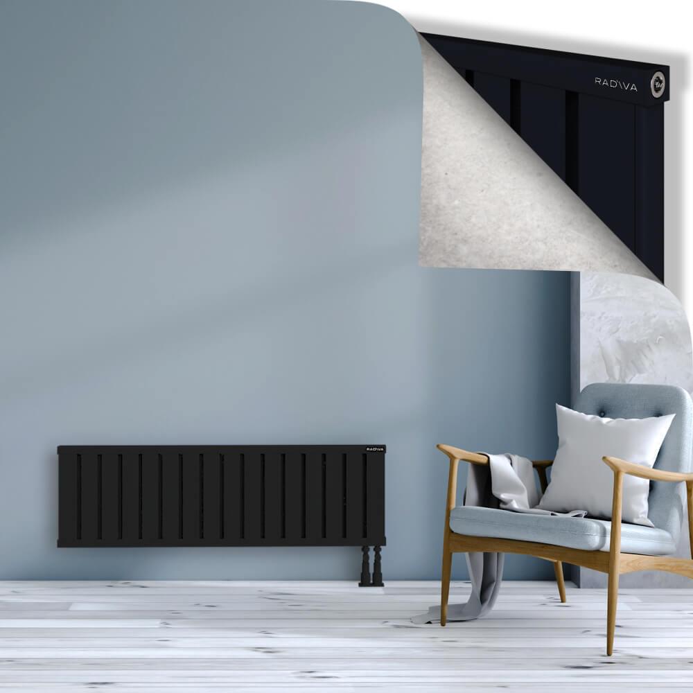 OBI Dekoratif Alüminyum Radyatör 400x1284 Siyah