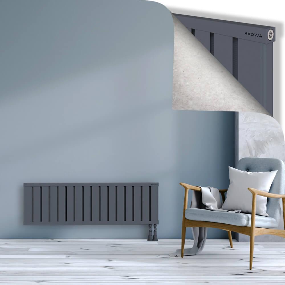 OBI Dekoratif Alüminyum Radyatör 400x1284 Antrasit
