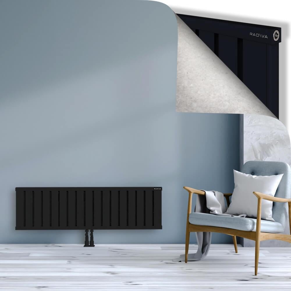 OBI Dekoratif Alüminyum Radyatör 400x1364 Siyah