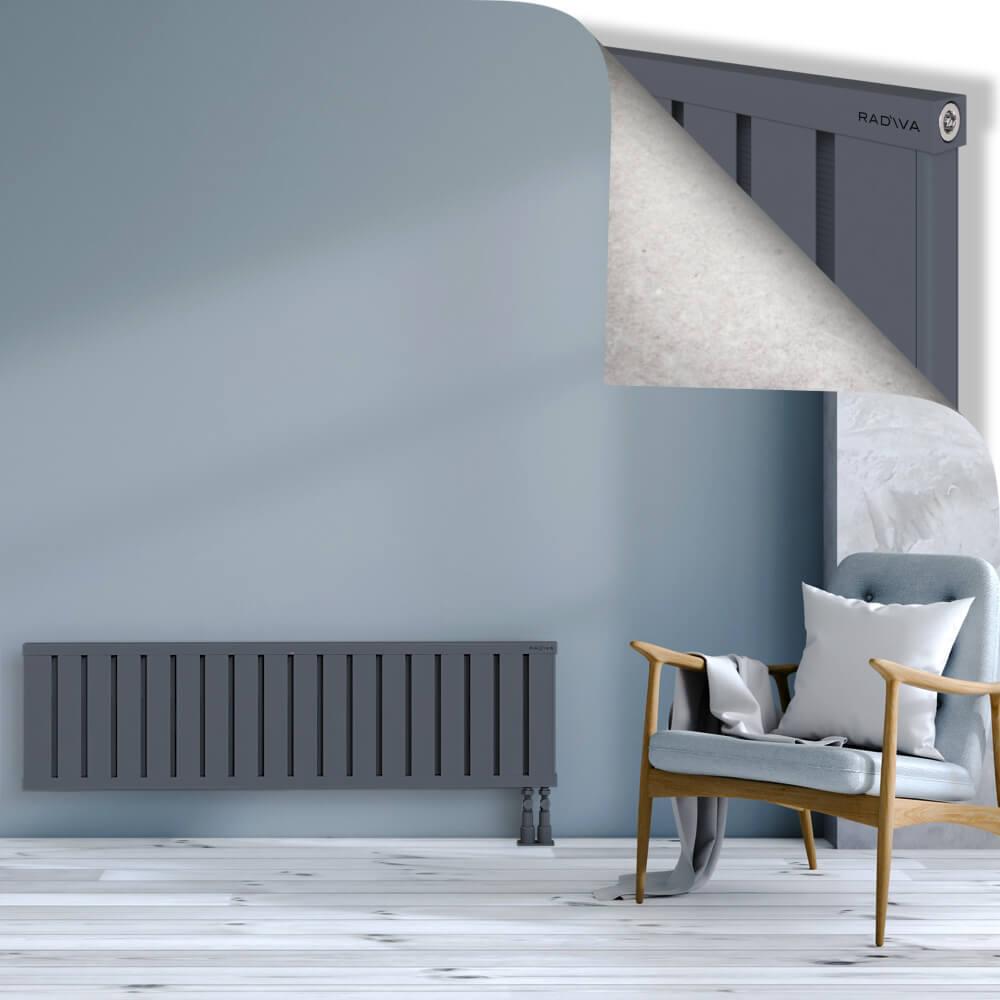 OBI Dekoratif Alüminyum Radyatör 400x1444 Antrasit