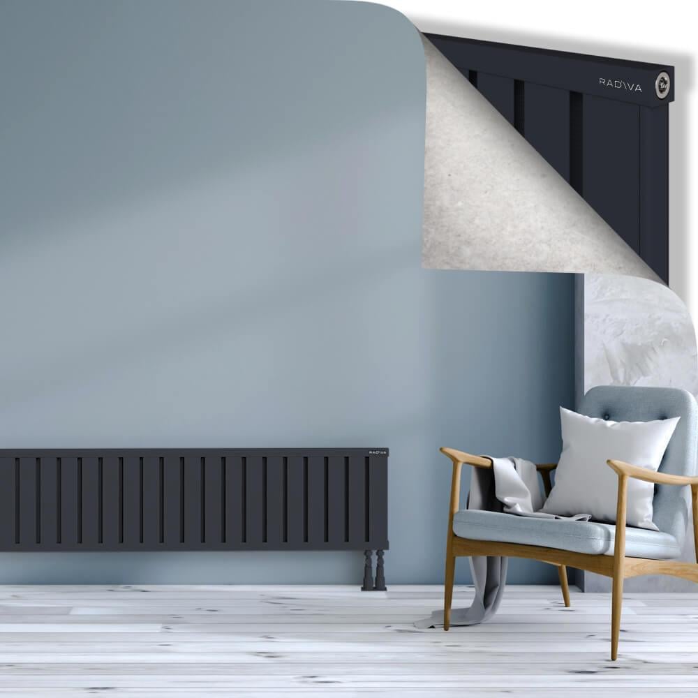 OBI Dekoratif Alüminyum Radyatör 400x2484 Koyu Antrasit